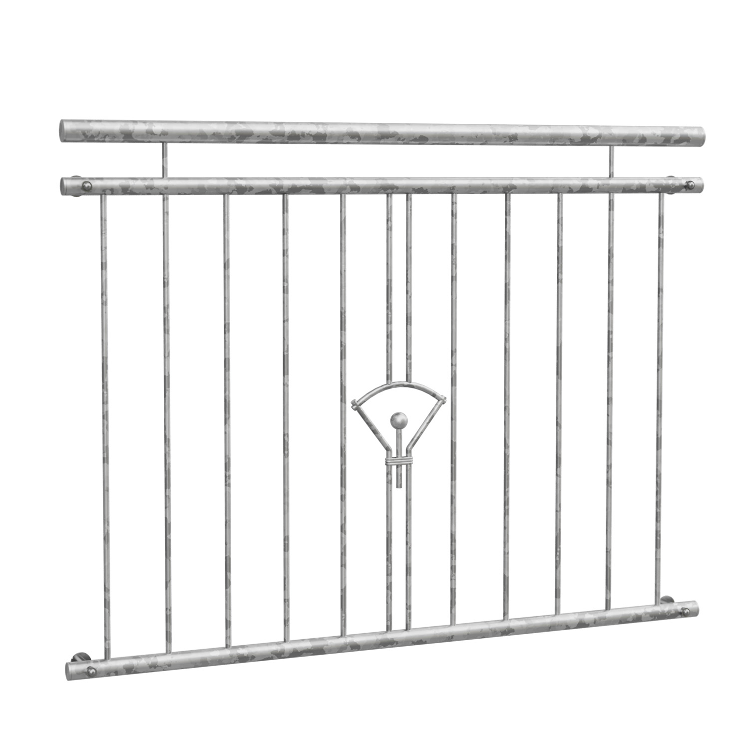 Frans balkon verzinkt Klok ornament 