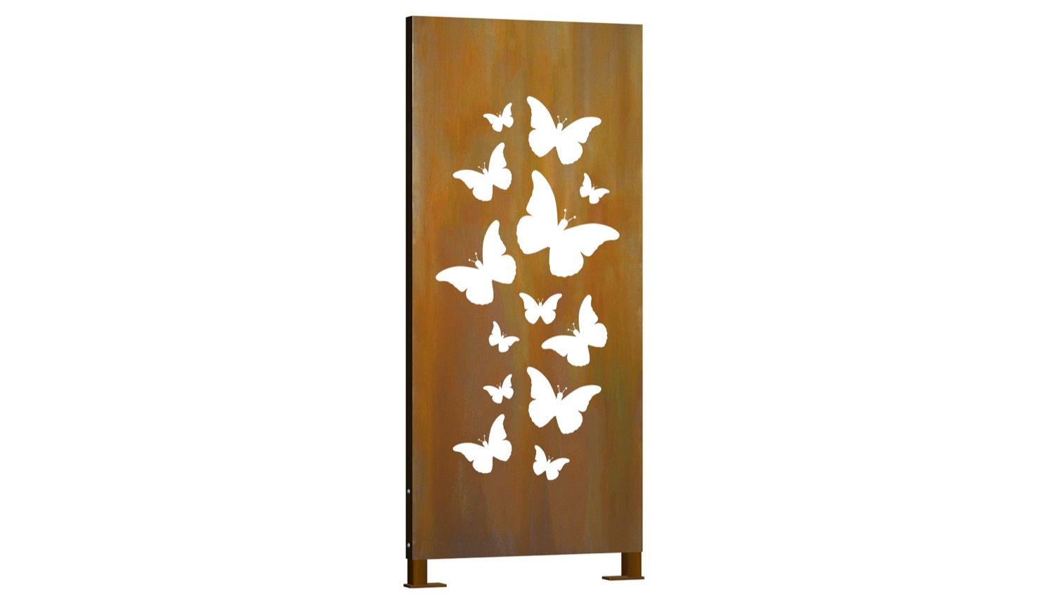 Privacyscherm cortenstaal stele vlinders