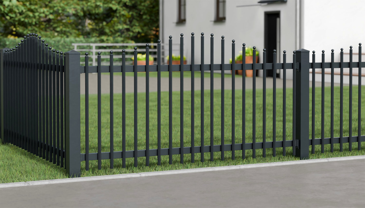 Tuinafscheiding aluminium Palisades Elegant, WE