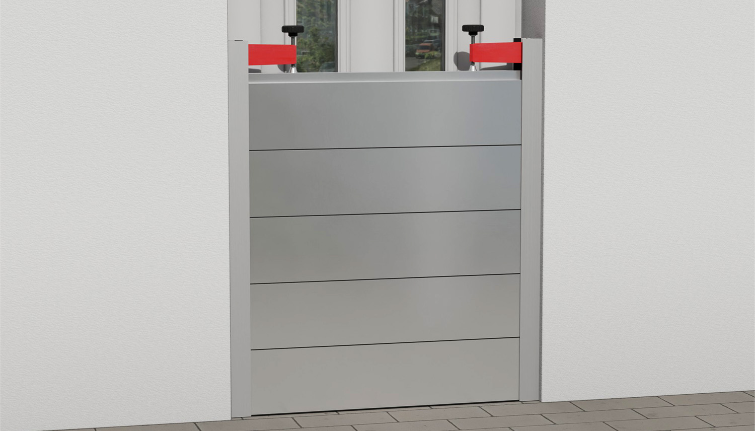 Modulares Wasserschutz-Dammbalkensystem Aluminium