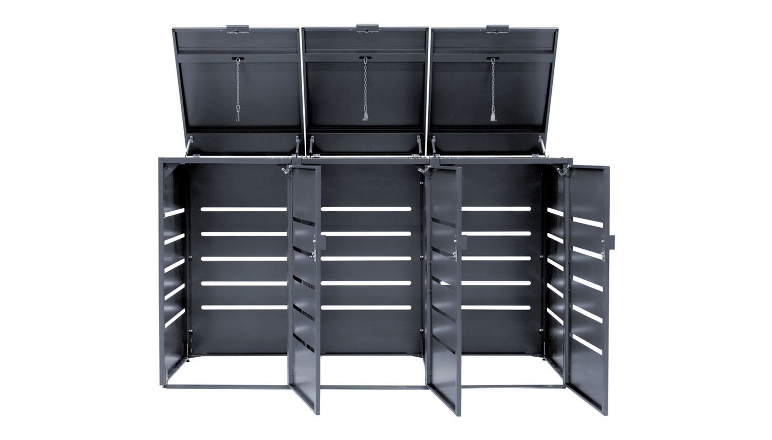 Mülltonnenbox Alu 3-türig MTB1031 240L von KNOBLOCH