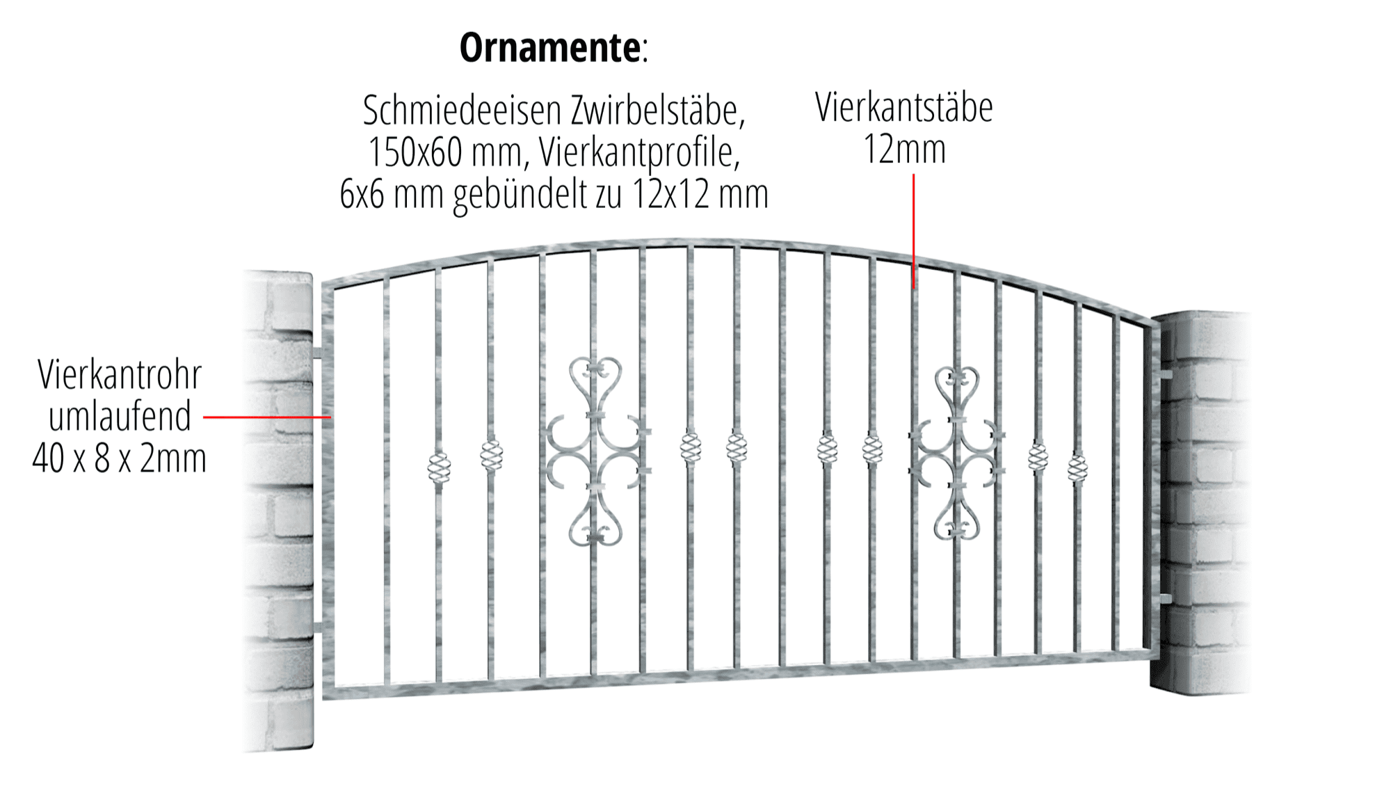 Tuinafscheiding verzinkt scroll, OB