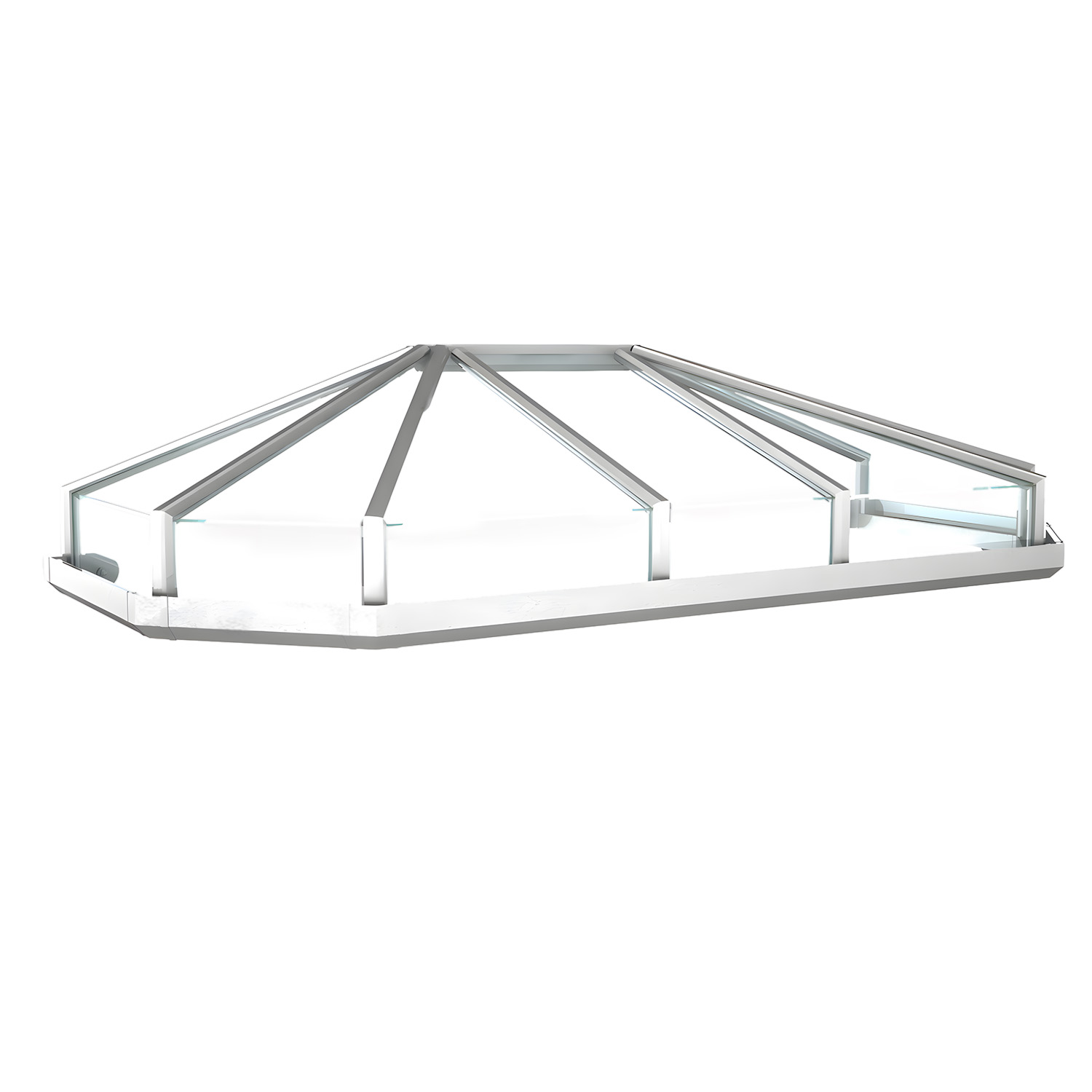 Vordach Aluminium Opal 2 Acrylglas