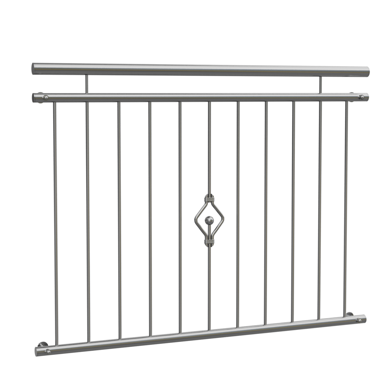 Frans balkon roestvrij staal bal ornament 