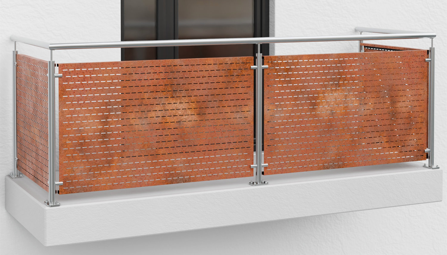 Cortenstaal balkonbekleding RE VE