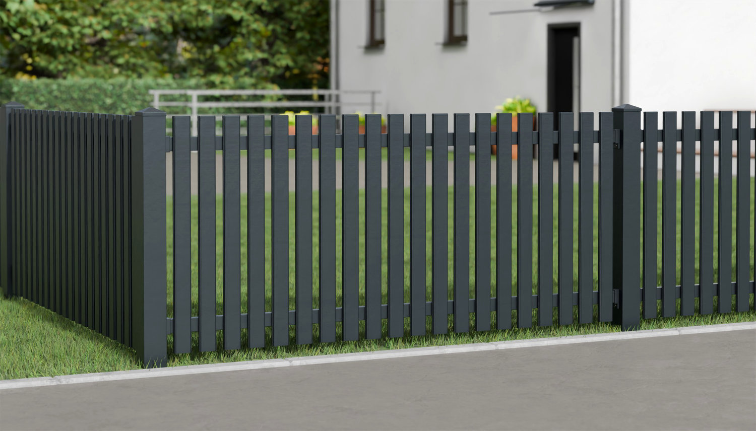 Tuinafscheiding aluminium latten modern, GE