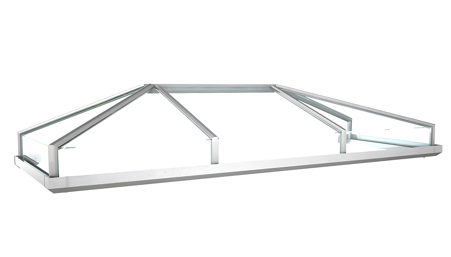 Vordach Aluminium Kristall 2 Acrylglas