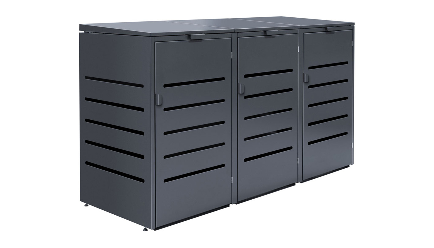 Mülltonnenbox Alu 3-türig MTB1031 240L von KNOBLOCH