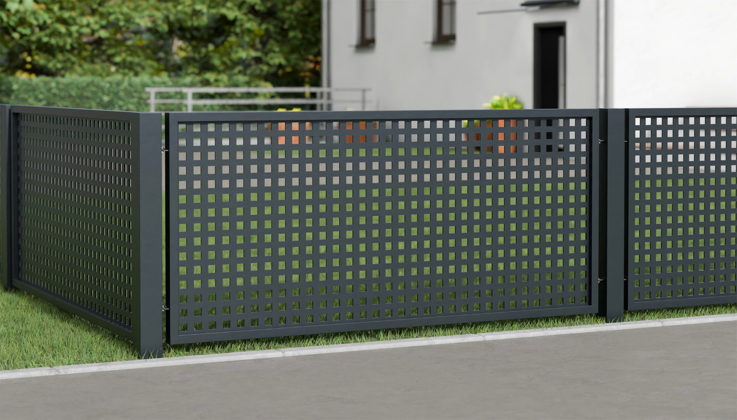 Tuinafscheiding aluminium laser gesneden ontwerp QL