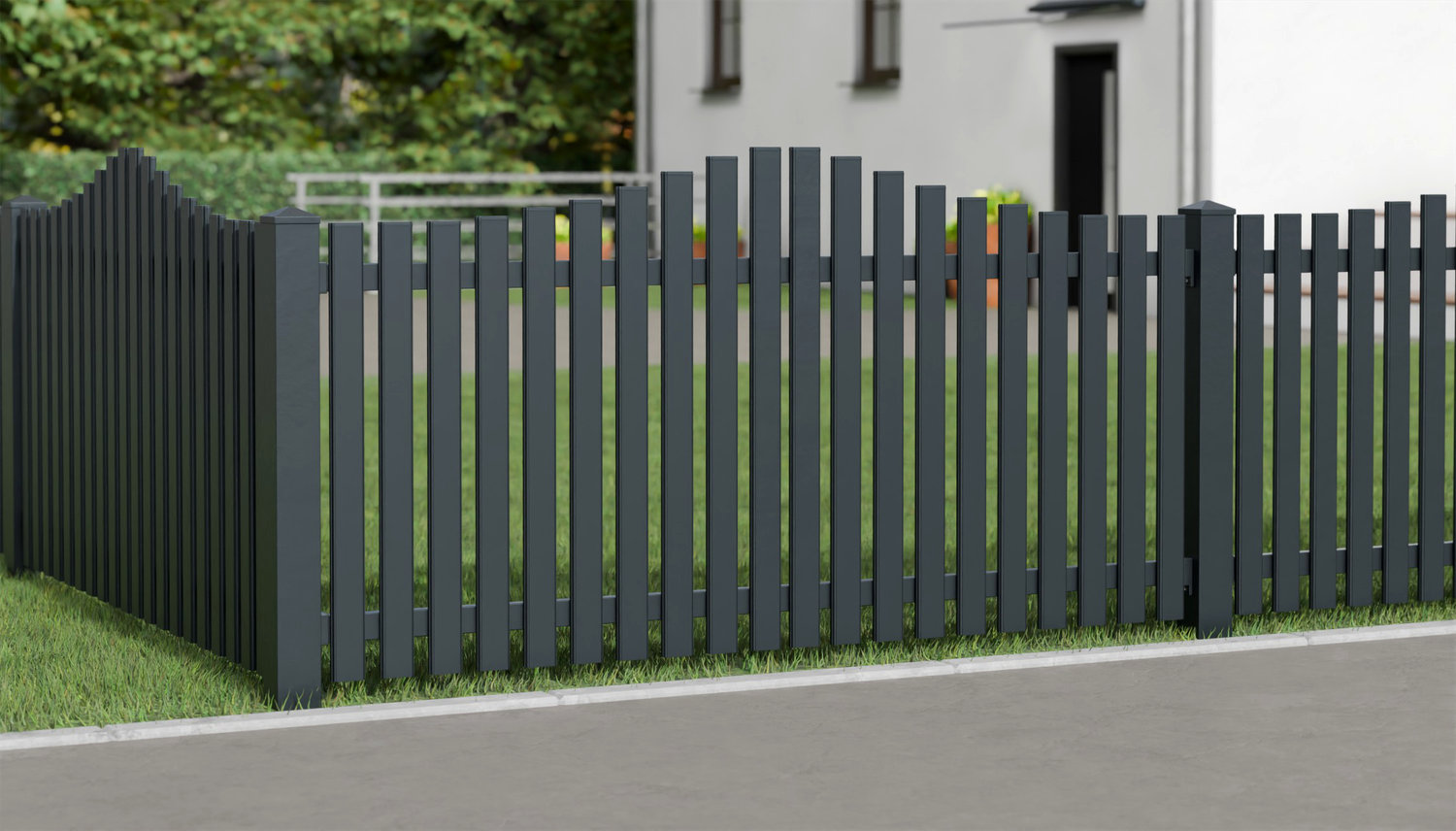 Tuinafscheiding Aluminium Latten Modern, WE