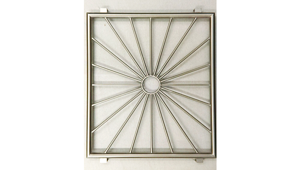 Fenstergitter Edelstahl - Modell Sonne Kreis