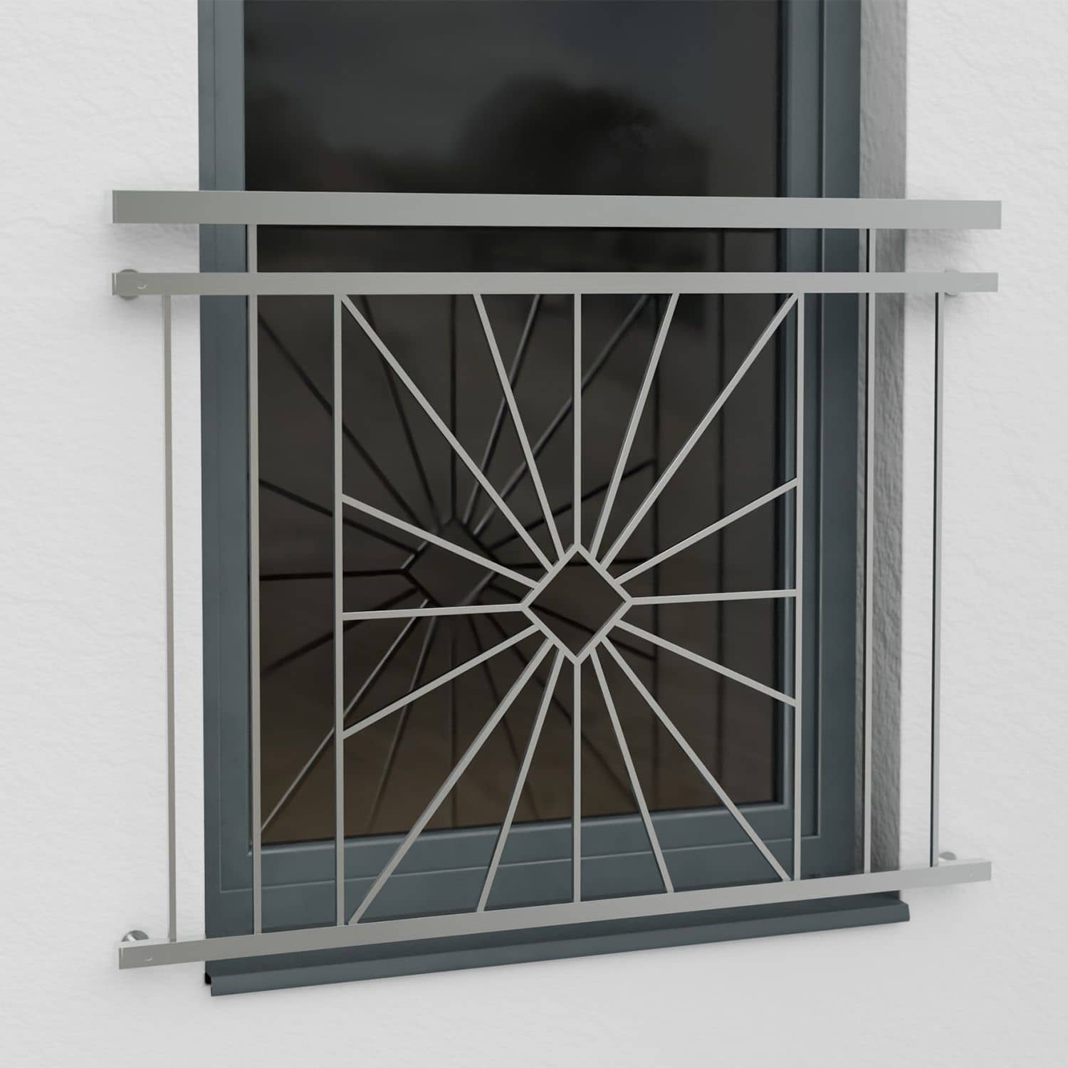 Frans Balkon roestvrijstalen Zon Ruitje