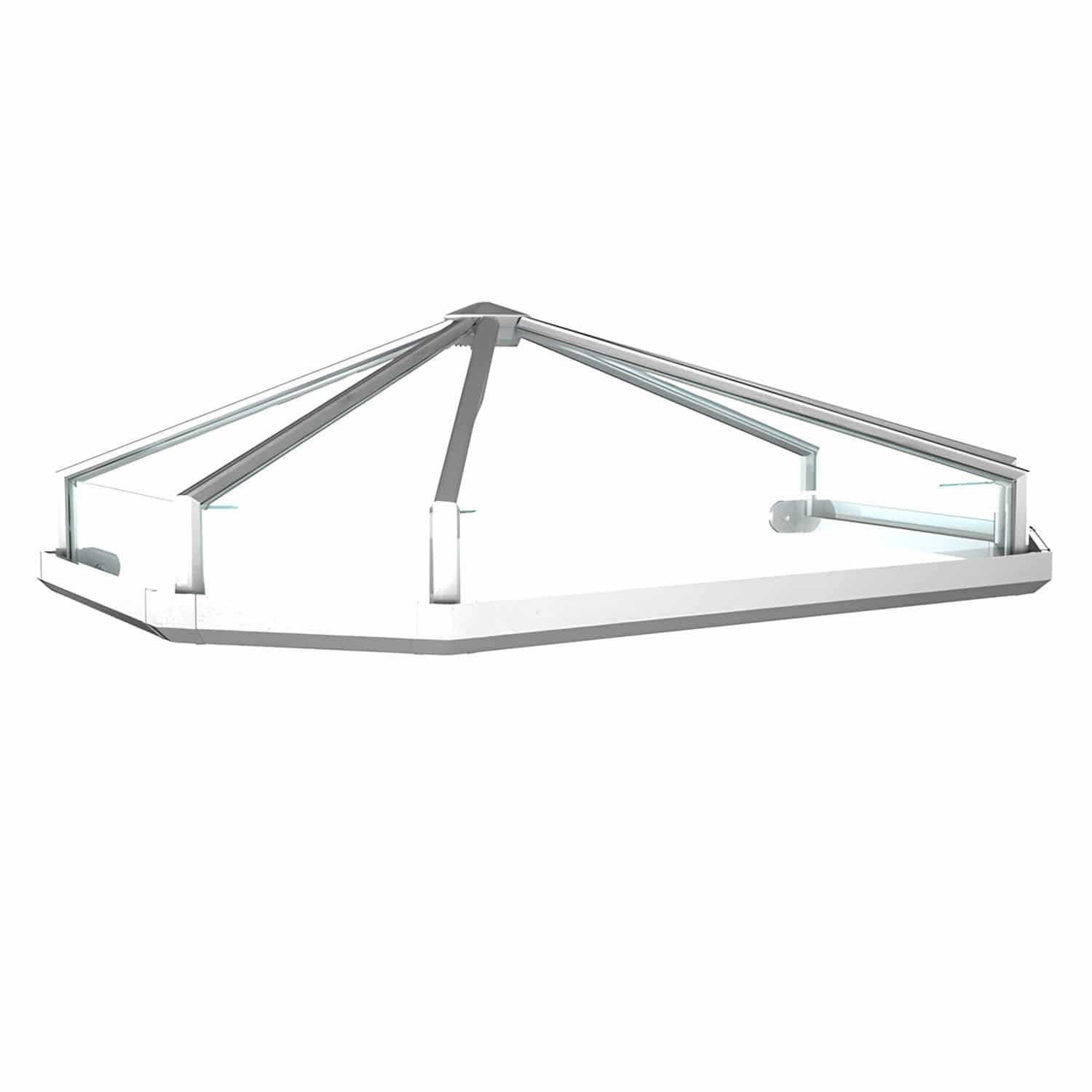 Vordach Aluminium Opal 1 Acrylglas