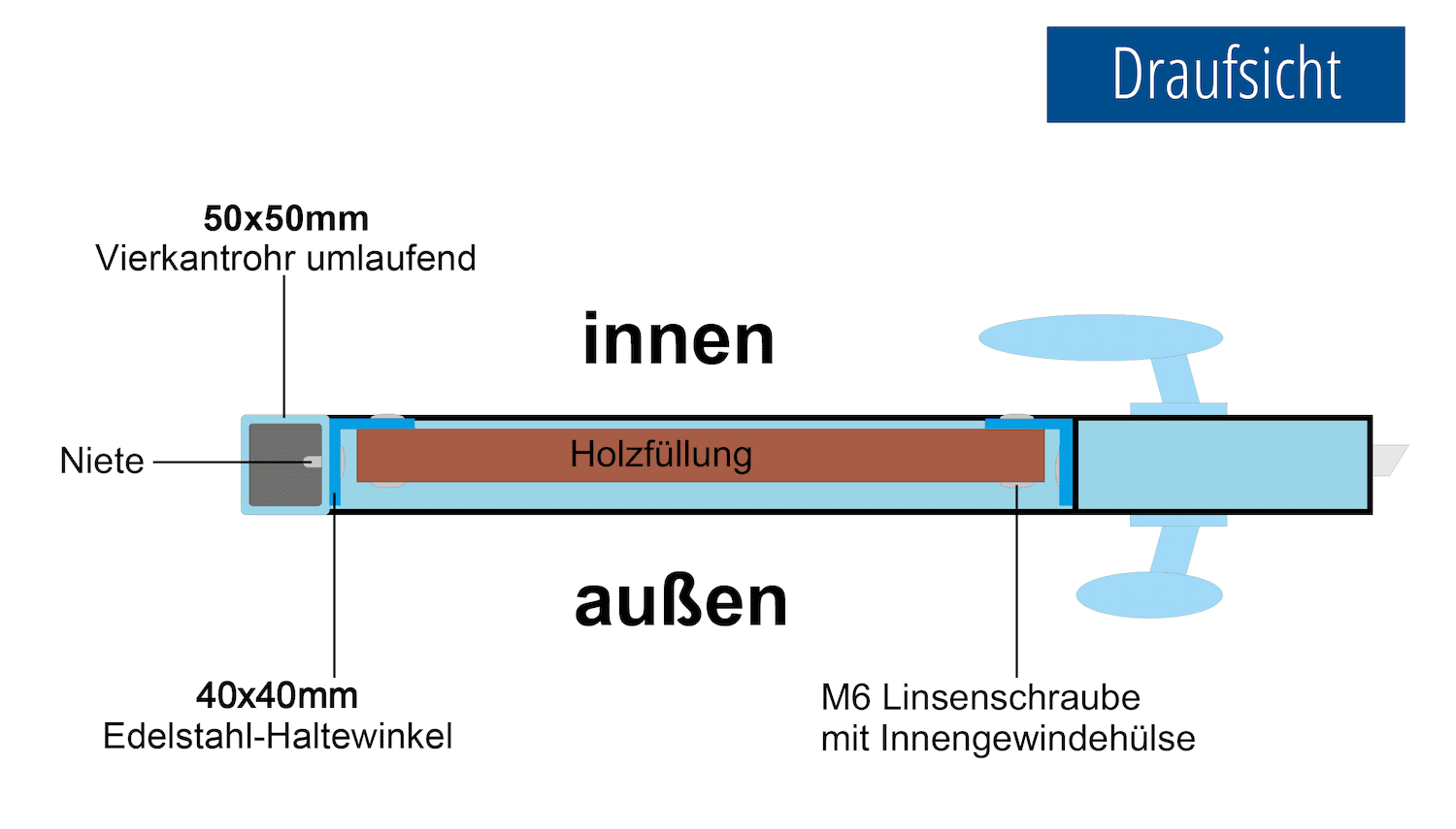 Tuinpoort roestvrij staal 2-vleugelig HFW, GE, BK