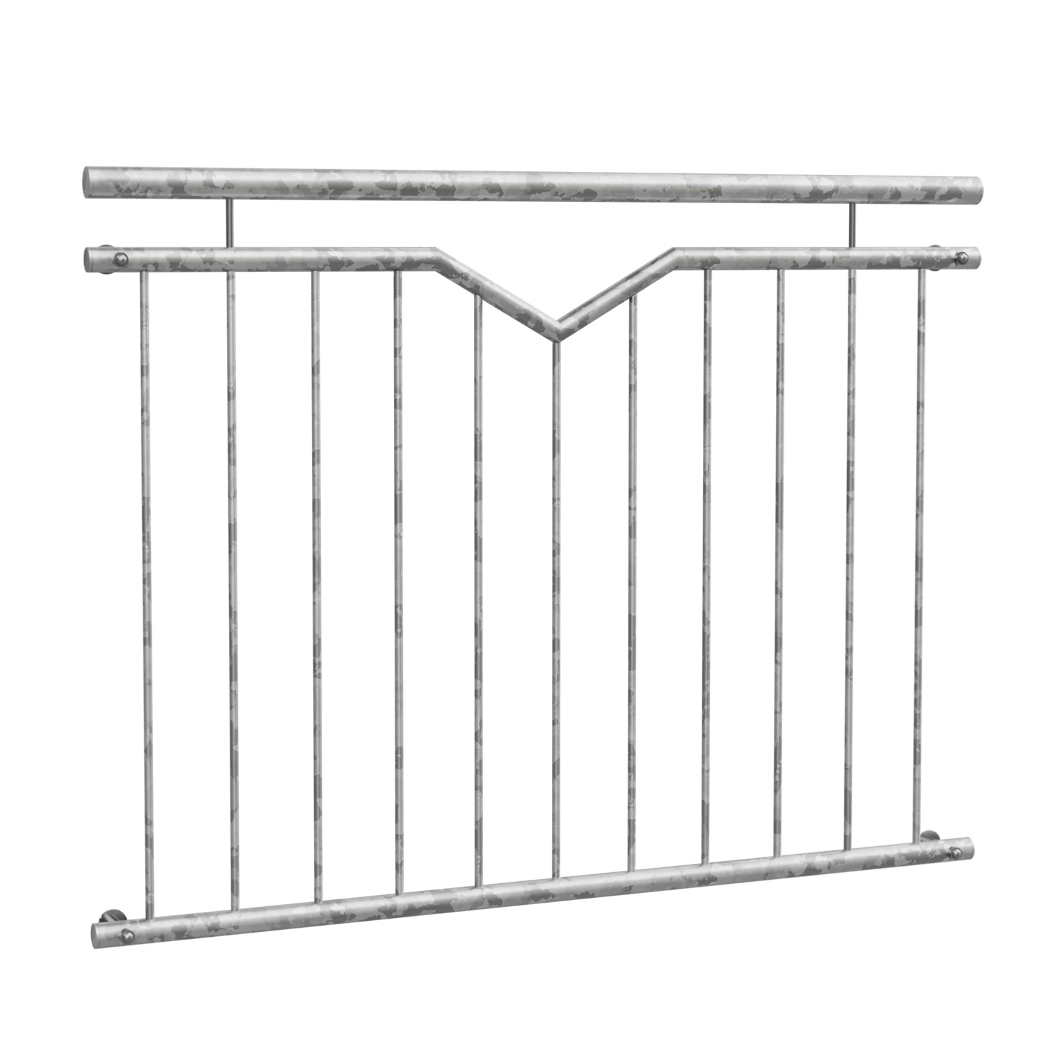 Frans balkon verzinkt Single-V