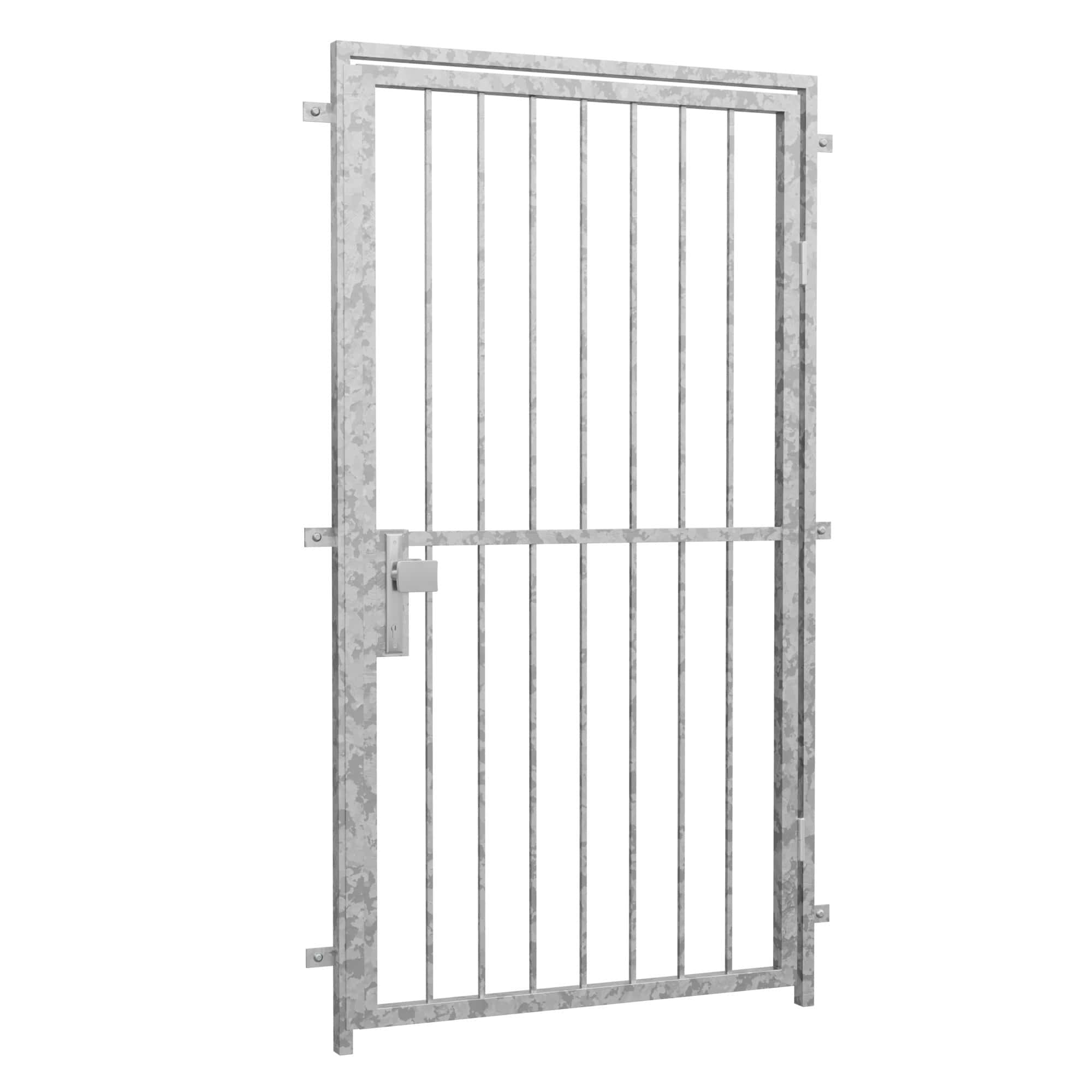 Verzinkte traliedeur Verticale balk 