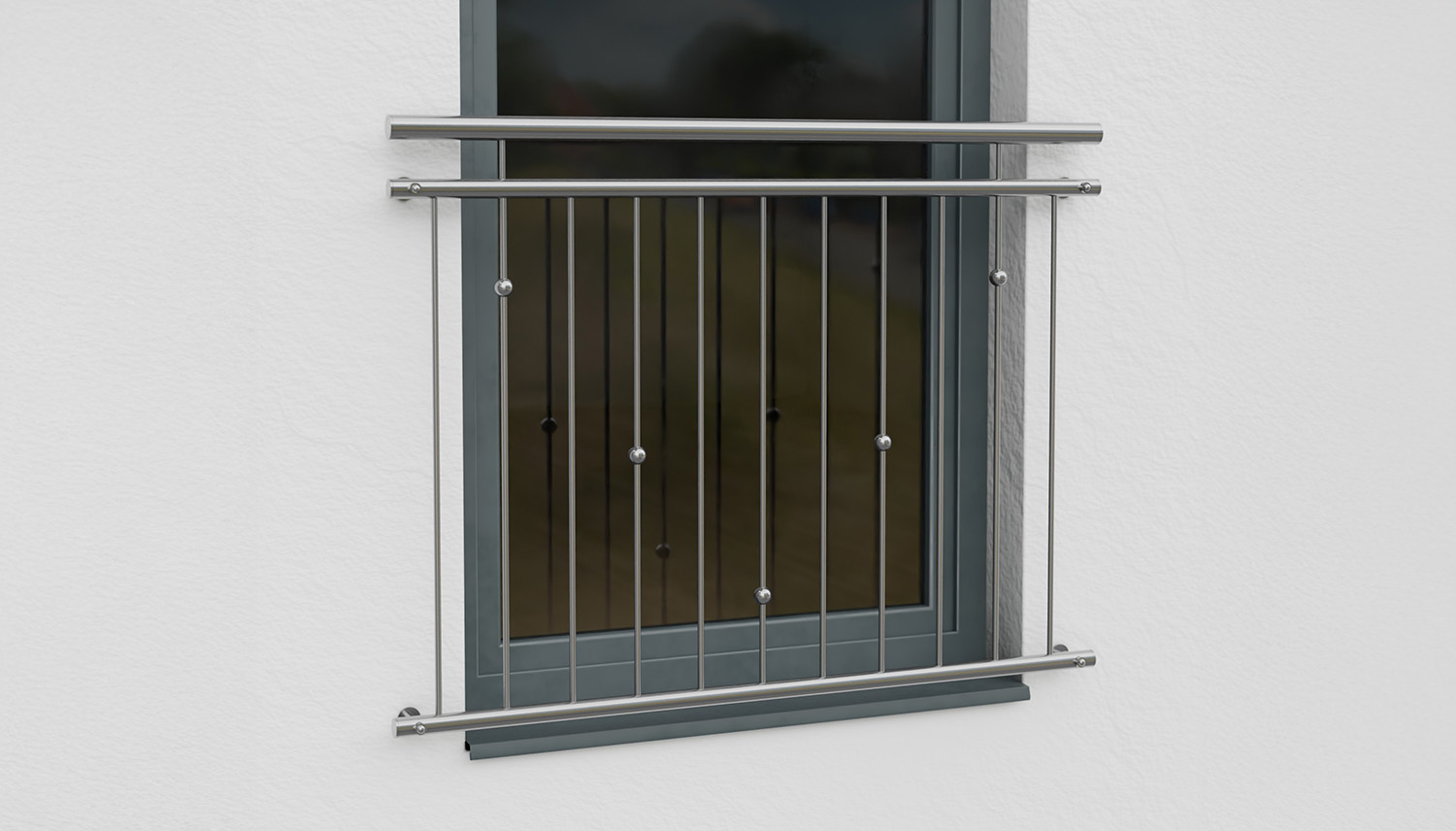 Frans Balkon roestvrijstalen V-Ballen