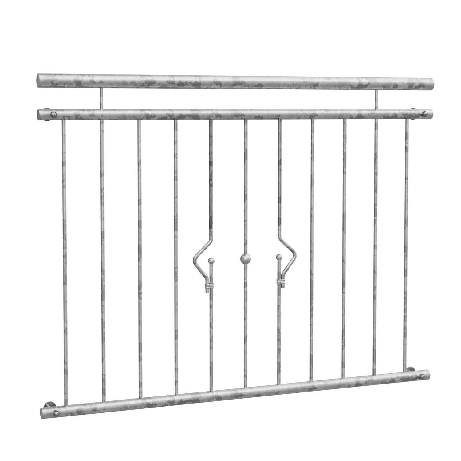 Frans balkon verzinkt Zonnesysteem ornament 