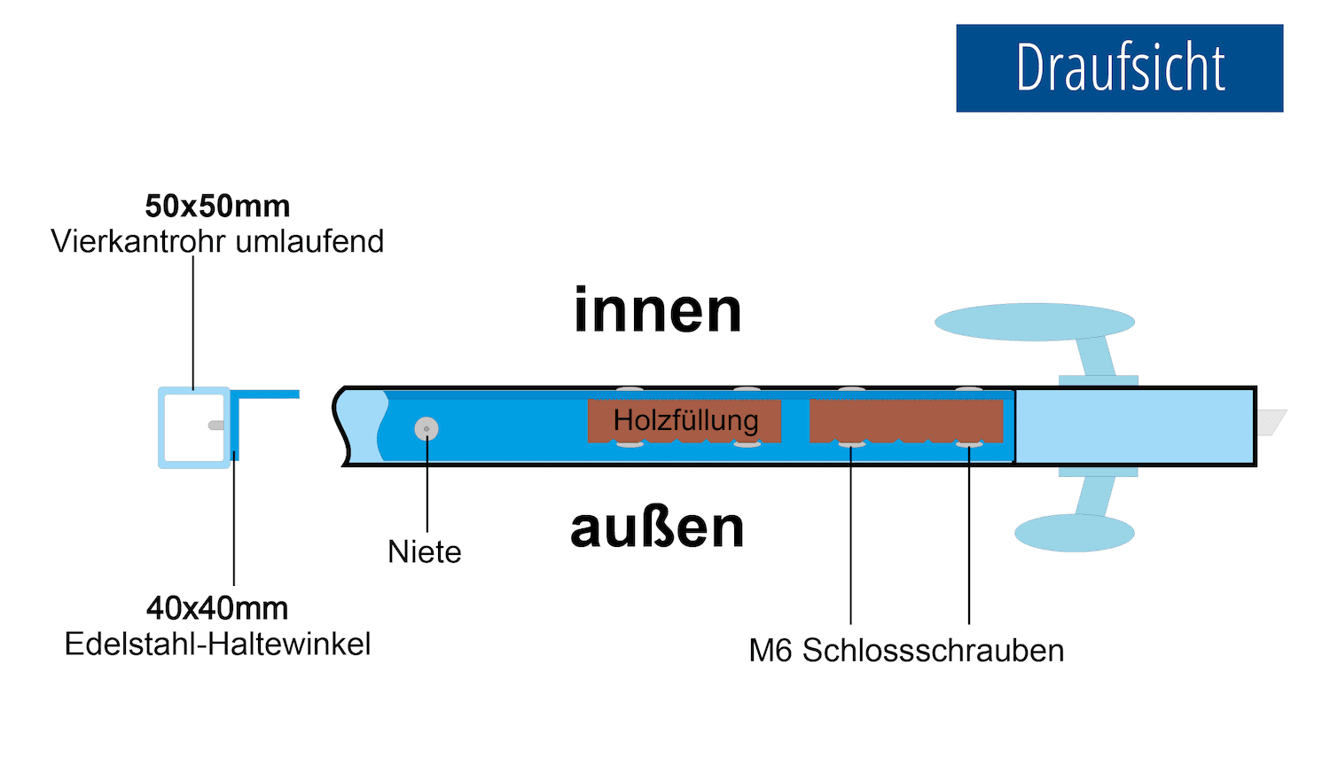 Tuinpoort roestvrij staal 2-vleugelig HFS, GE, BK