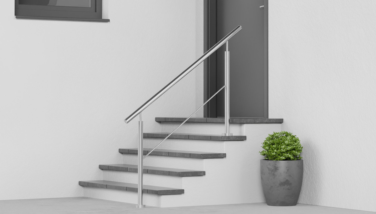 Roestvrijstalen trapbalustrade FSG 1-6 dwarsverbindingen 