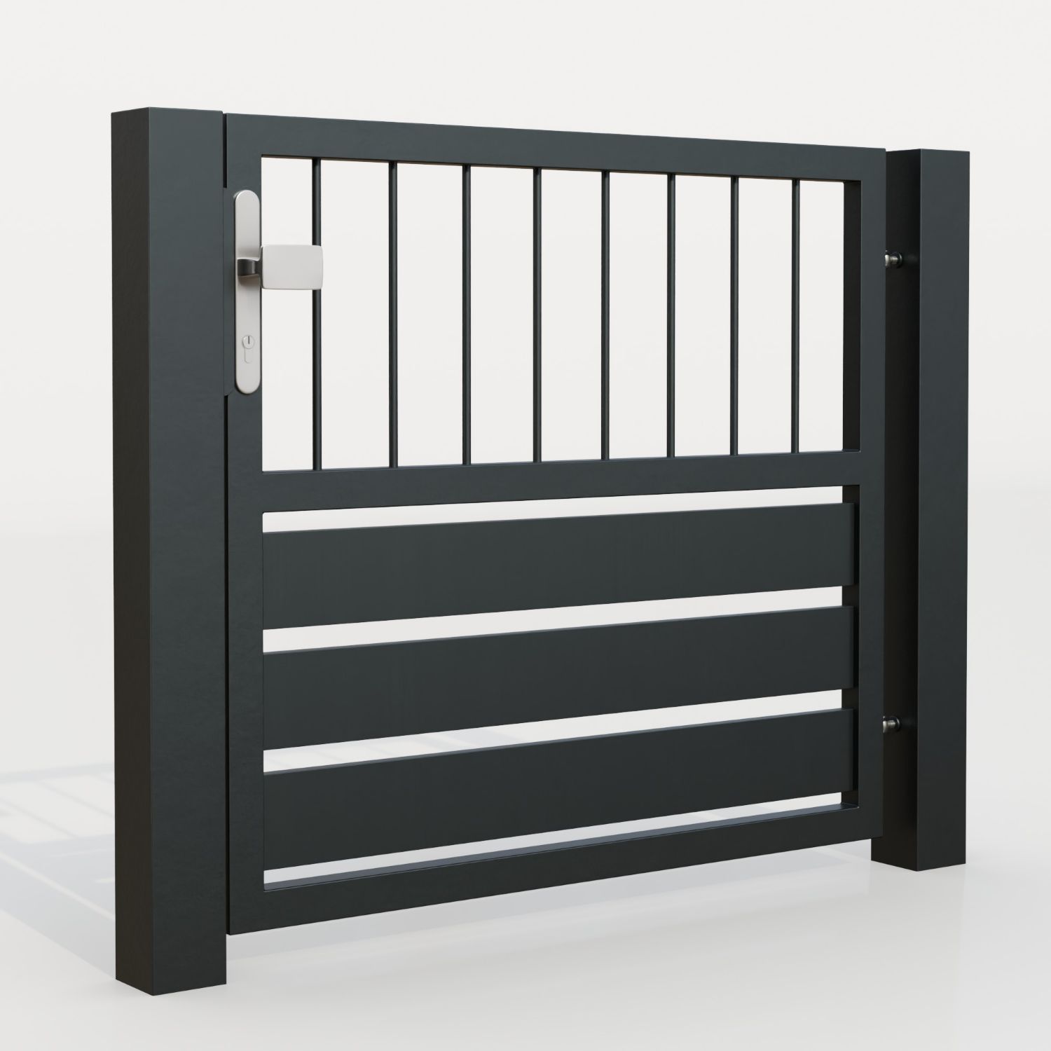Tuindeur aluminium 1-vleugelig privacyscherm KSV 1, GE